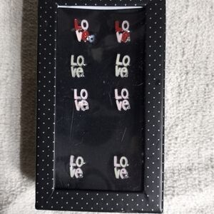 Paparazzi love ring set of 8 lot all are adjustable size